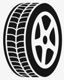 Tire Clipart Black And White - Tire Icon Transparent, HD Png Download, Transparent PNG