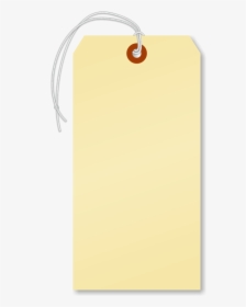 Manila 13 Point Cardstock Tag With Pre Attached Elastic - Paper Luggage Tags With Elastic, HD Png Download, Transparent PNG