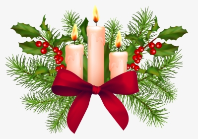 Svg Library Christmas Candles Clipart - Candles Clip Art Christmas, HD Png Download, Transparent PNG