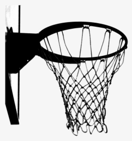 Black And White Basketball Hoop Transparent Png - Basketball Hoop Clipart Transparent, Png Download, Transparent PNG
