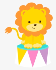 Animal Clipart Circus Free - Lion Circus Clipart, HD Png Download, Transparent PNG