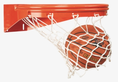Backboard Basketball Nba Net Breakaway Rim - Basketball In Hoop Png, Transparent Png, Transparent PNG