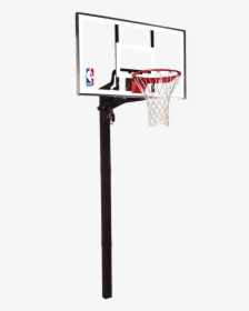 Clip Art Spalding Glass In Ground - Nba In Ground Basketball Hoops, HD Png Download, Transparent PNG