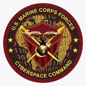 Seal Of The United States Marine Corps Forces Cyberspace - Marine Corps Forces Cyberspace Command, HD Png Download, Transparent PNG