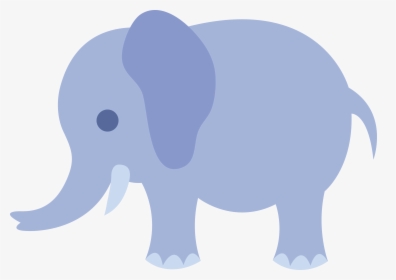 Blue Baby Elephant Clip Art, HD Png Download, Transparent PNG