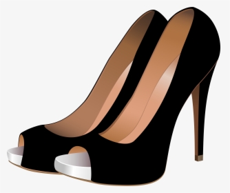 Black High Heels Png Clip Art - Female Shoes Transparent Background, Png Download, Transparent PNG