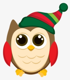 Christmas Owl Clipart, HD Png Download, Transparent PNG