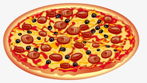 Pepperoni Pizza Clipart - Transparent Pizza Clipart, HD Png Download, Transparent PNG