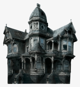 Haunted House Halloween Transparent Image - Haunted House Transparent Background, HD Png Download, Transparent PNG