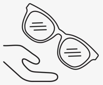 For Every Pair Of Diff Glasses Sold, We Donate A Pair - Line Art, HD Png Download, Transparent PNG
