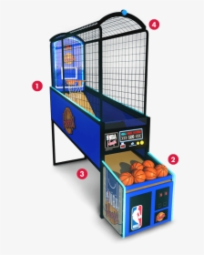 Nba Hoops Basketball Arcade Game Oem Parts, Service - Nba Hoops Arcade Game, HD Png Download, Transparent PNG