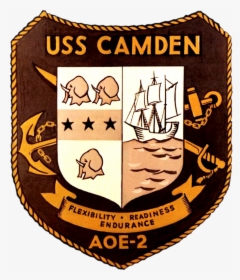 Uss Camden Insignia, 1967 - Uss Camden (aoe-2), HD Png Download, Transparent PNG