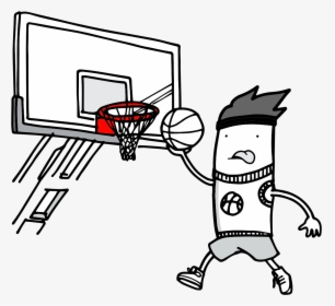 Png Freeuse Library Basketball Hoop Black And White - Streetball, Transparent Png, Transparent PNG