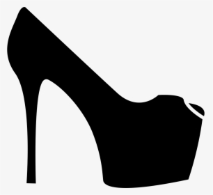 High-heeled Shoe Stiletto Heel - Black High Heel Png Transparent, Png Download, Transparent PNG