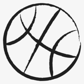 Basketball Outline Clip Art At Clker - Free Black And White Basketball Clipart, HD Png Download, Transparent PNG
