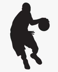 Kids Playing Basketball Black And White Clipart Basketball - Transparent Basketball Player Clipart, HD Png Download, Transparent PNG