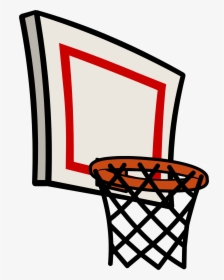 Basketball Hoop,clip Art,basketball,graphics - Transparent Background Basketball Hoop Clipart, HD Png Download, Transparent PNG