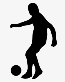 Soccer Player Silhouette, HD Png Download, Transparent PNG