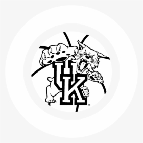 Kentucky Wildcats Logo Black And White - Kentucky Wildcat Basketball Logos, HD Png Download, Transparent PNG