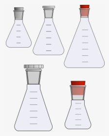 Laboratory Flasks Erlenmeyer Flask Beaker Glassware - Clipart Experiment Flask, HD Png Download, Transparent PNG