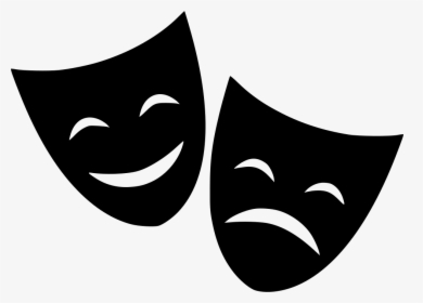 Theater Happy Sad Svg - Happy Sad Icon Png, Transparent Png, Transparent PNG