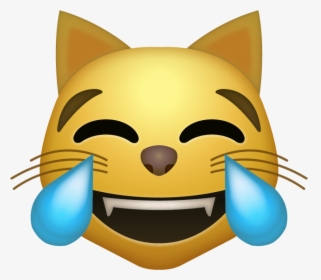 Transparent Laughter Clipart - Laughing Cat Emoji, HD Png Download, Transparent PNG