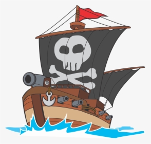 Transparent Pirate Cliparts - Pirate Ship Clipart Png, Png Download, Transparent PNG