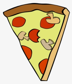 Triangle Clipart Pizza Slice - Clip Art Pizza Slice Clipart Transparent Background, HD Png Download, Transparent PNG