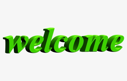 Welcome, Logo, Computer Graphics, Font, 3d, Isolated - Flower Transparent Welcome Png, Png Download, Transparent PNG