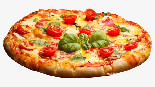Pizza Margherita Fast Food Garlic Bread - Transparent Background Pizza Png, Png Download, Transparent PNG