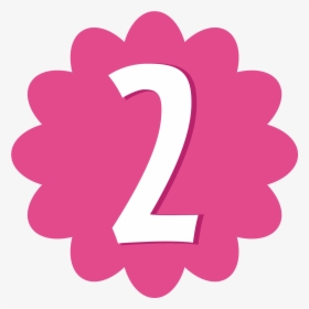 Birthday Number 2 Birthday Clipart - Pink Number 2 Clipart, HD Png Download, Transparent PNG