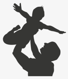Father Daughter Dance Child Silhouette Father Daughter - Father Lifting Child, HD Png Download, Transparent PNG