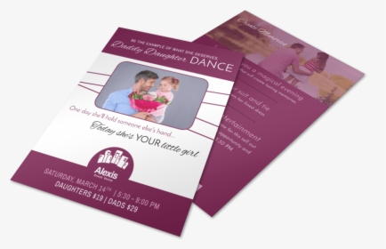 Father Daughter Dance Flyer Template Preview - Brochure, HD Png Download, Transparent PNG
