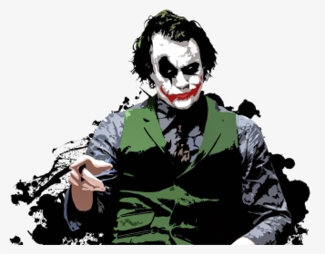 History Of The Joker - Heath Ledger Joker Png, Transparent Png, Transparent PNG