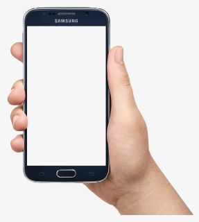 Samsung Mobile Phone Clipart Hand Holding - Samsung Mobile Png Hand, Transparent Png, Transparent PNG