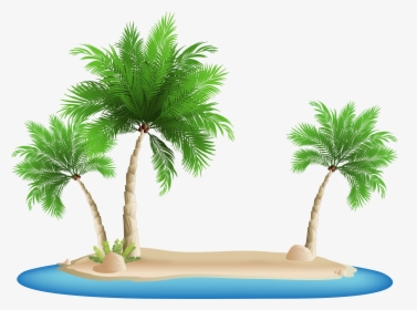 Clip Royalty Free Library Palm Tree Island Clipart - Palm Tree Island Png, Transparent Png, Transparent PNG