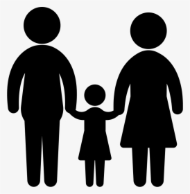 Father Daughter And Mother - Mother Father Son Vector, HD Png Download, Transparent PNG