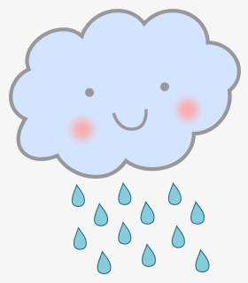 Cute Rain Cloud Clipart, HD Png Download, Transparent PNG