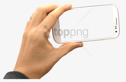 Download Smartphone Landscape - Holding Hand Photo Background, HD Png Download, Transparent PNG