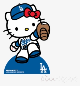 Dodgers Hello Kitty Clipart Dodger Stadium Los Angeles - Hello Kitty Dodgers, HD Png Download, Transparent PNG