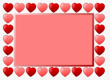 Borders Drawing Valentines Day - Valentines Frames Clip Art, HD Png Download, Transparent PNG