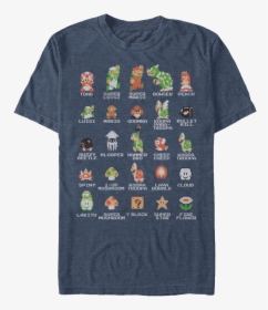 Cast Of Super Mario Bros Shirt - Super Mario Characters T Shirt, HD Png Download, Transparent PNG