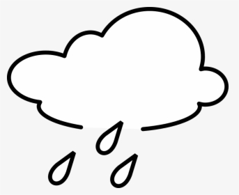 Rainy Svg Clip Arts - غيمة ماطرة تلوين, HD Png Download, Transparent PNG