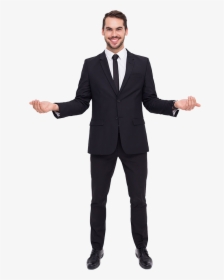 Standing Man With White Background Png - Man In Suit Png, Transparent Png, Transparent PNG