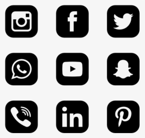 Clip Art Social Media Icons Png, Transparent Png, Transparent PNG
