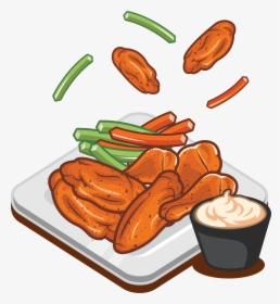 Freeuse Download Buffalo Wing Sausage Fast Food Wings - Hot Wings Clip Art, HD Png Download, Transparent PNG