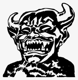 Devil Face Png Transparent Image - Transparent Background Demon Face Png, Png Download, Transparent PNG