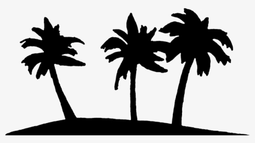 A Perfect World - Black And White Palm Trees Clipart, HD Png Download, Transparent PNG
