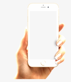 Iphone Phone Hand Holding White - Hand Holding White Iphone Png, Transparent Png, Transparent PNG