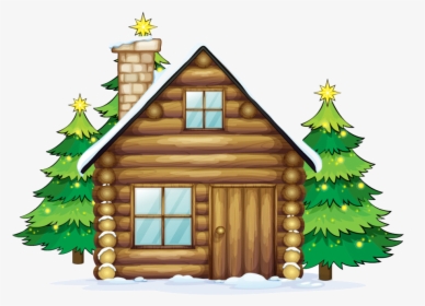 Winter Scene Clipart At Getdrawings - Santa Claus House With Chimney, HD Png Download, Transparent PNG